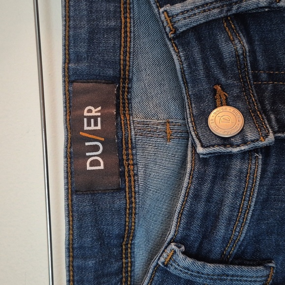 DU/ER Mens L2X Taper Jeans Medium Wash 34x30 - Picture 6 of 12